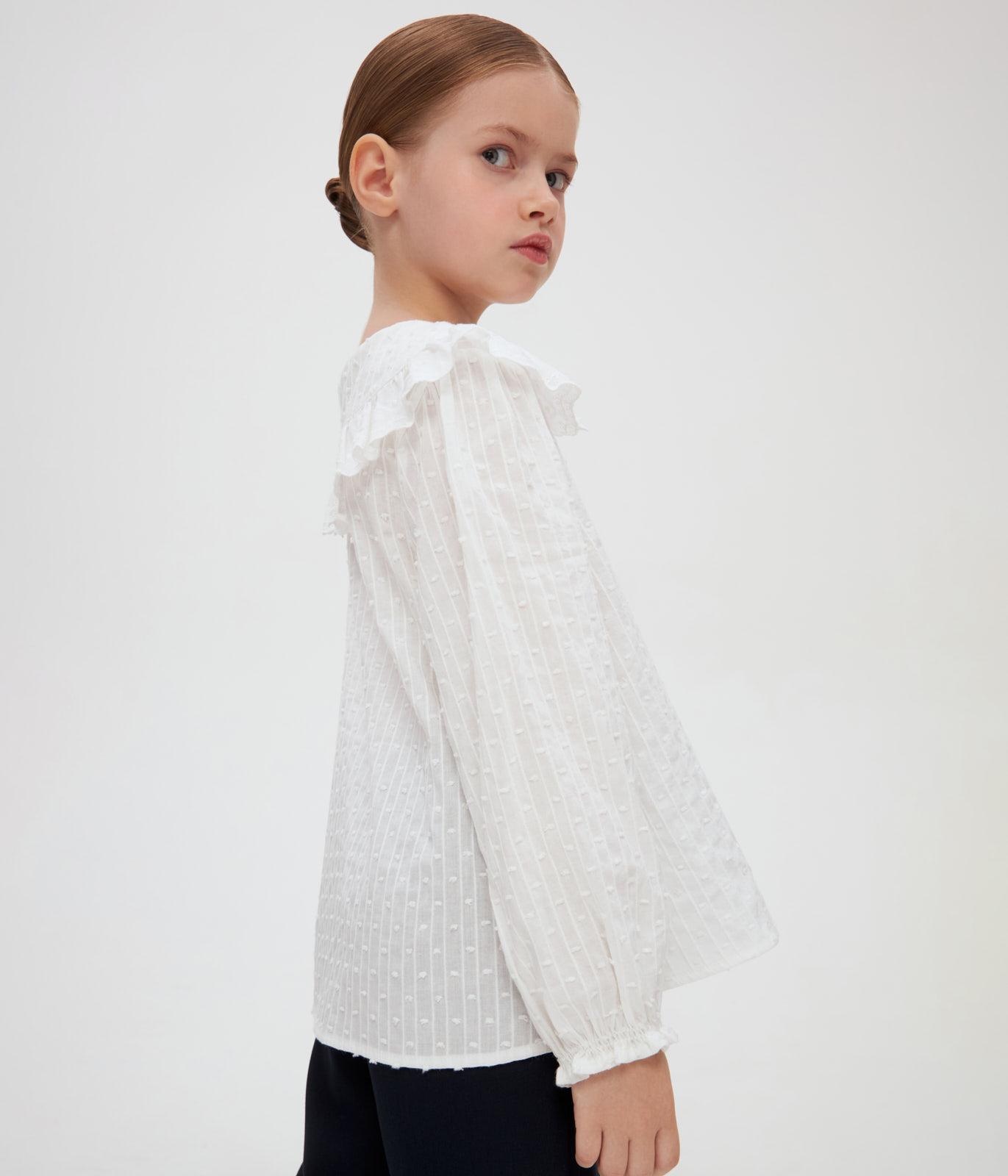GIRLS School dotted blouse/ Блузка детская AW24TKG013