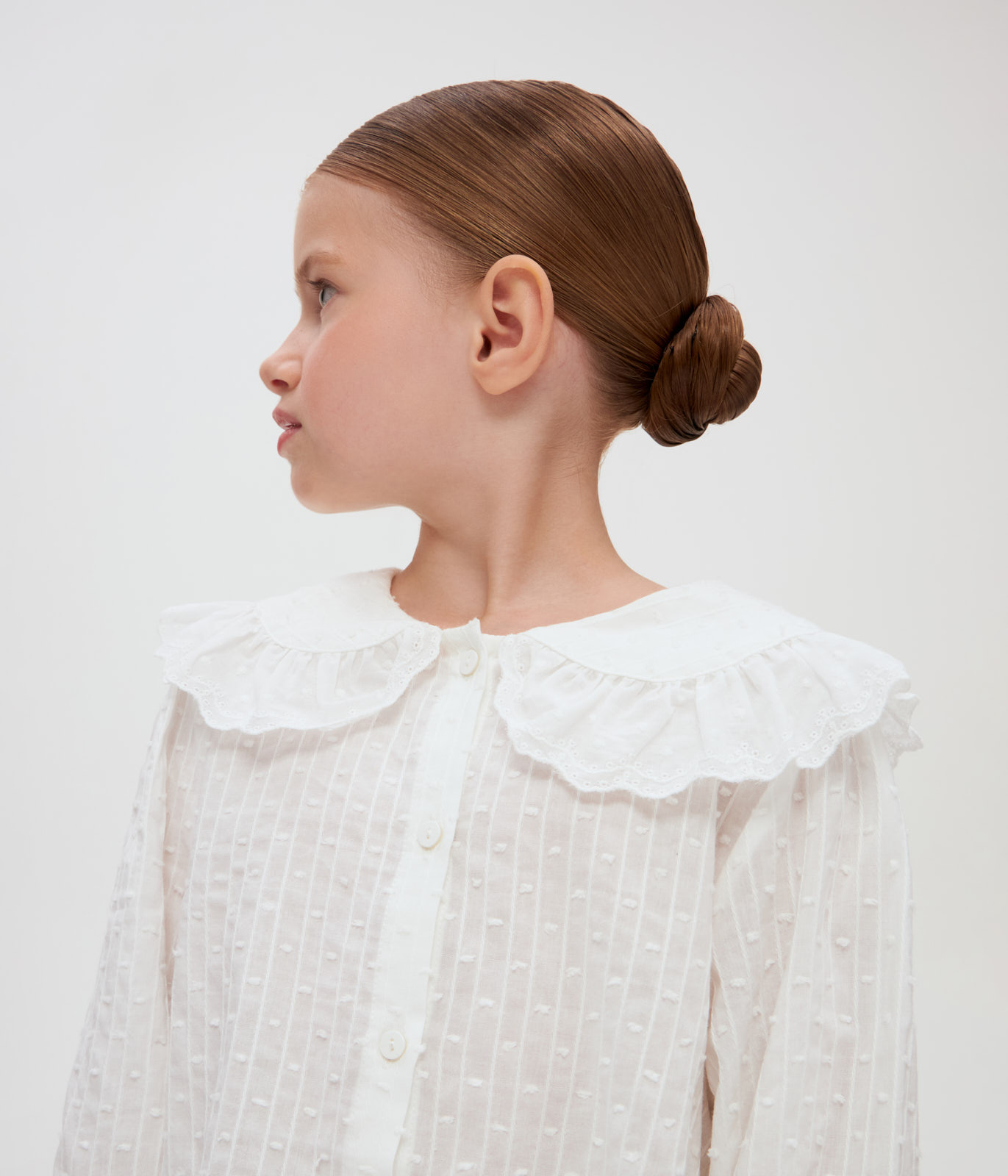 GIRLS School dotted blouse/ Блузка детская AW24TKG013
