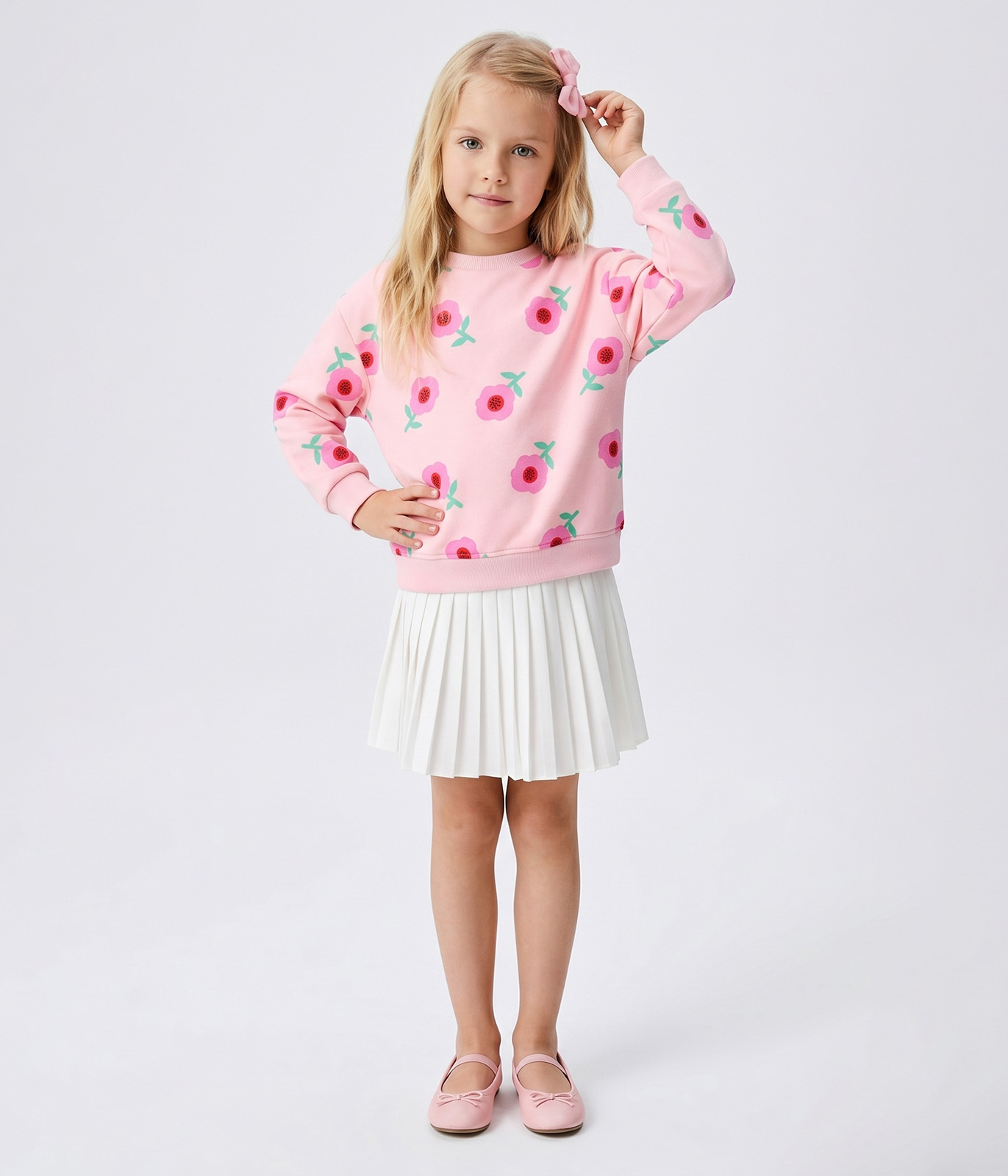 GIRLS Jumper sweat/ Джемпер детский/SS24TKG039