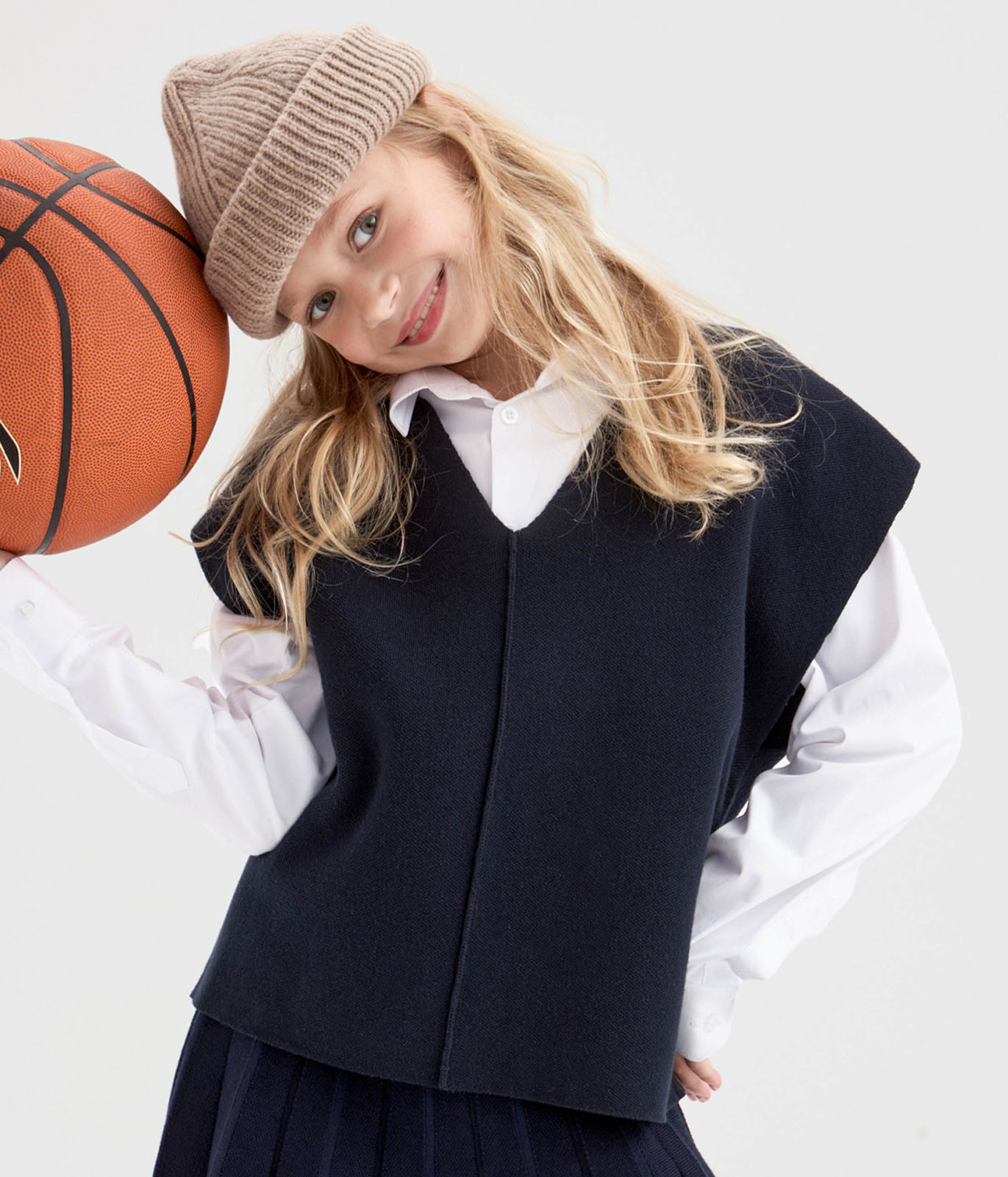 GIRLS Vest/Жилет детский/AW25TKG008