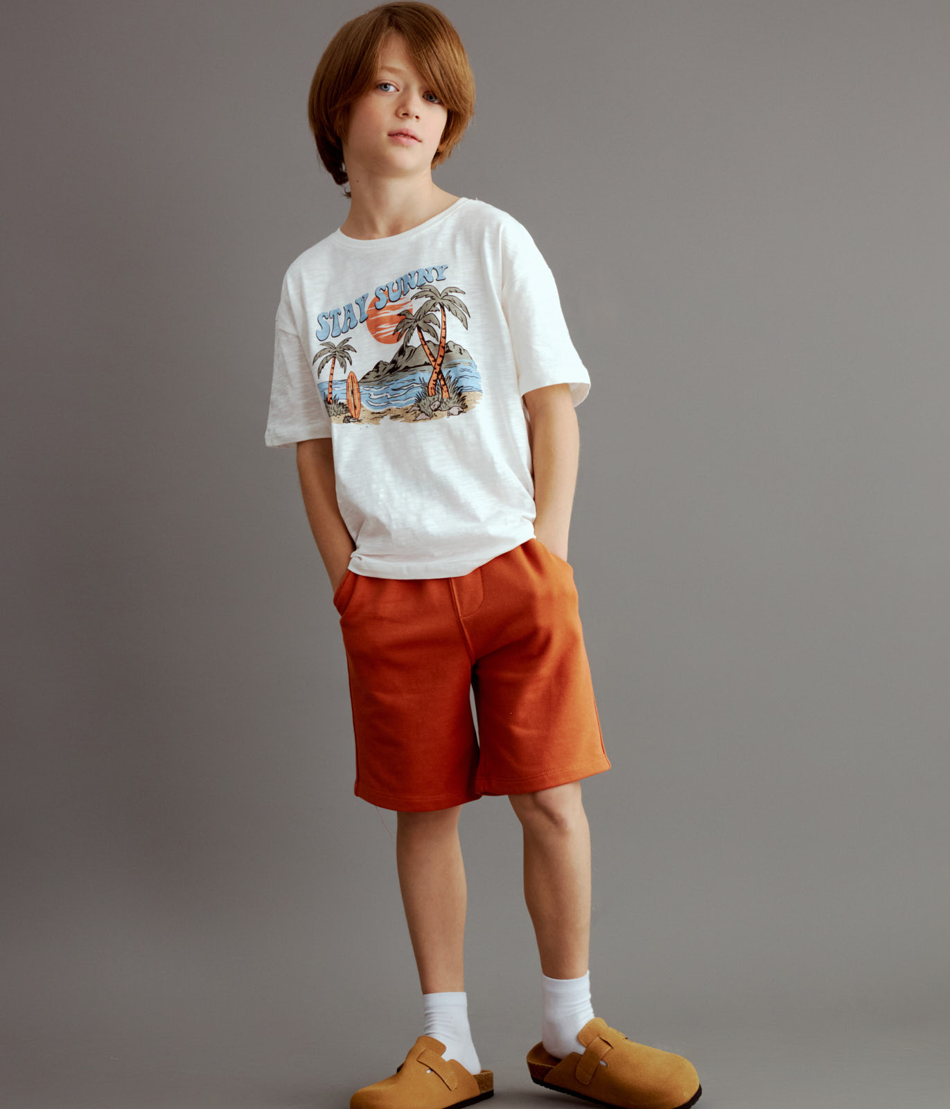 BOYS Shorts sweat/ Шорты детские/SS24TKB020
