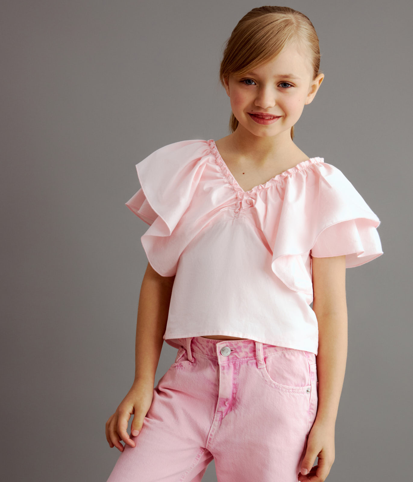 GIRLS Blouse/ Блузка детская/SS24TKG004