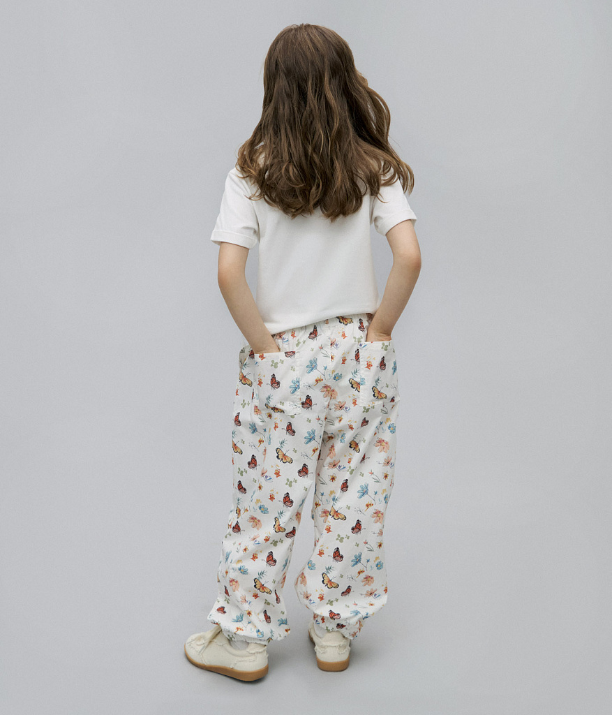 GIRLS trousers/ Брюки детские/SS24TKG097 молочный