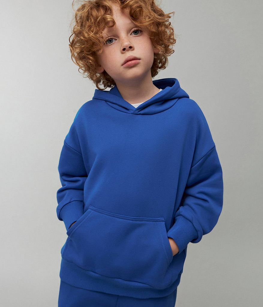 BOYS Set hoody and joggers sweat/ К-т джемпер и брюки детский/SS24TKB040 синий