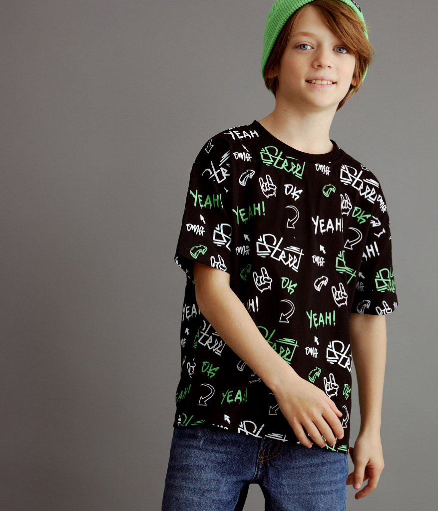 BOYS Tee SS Jersey/ Футболка детская к/р/SS24TKB061 черный