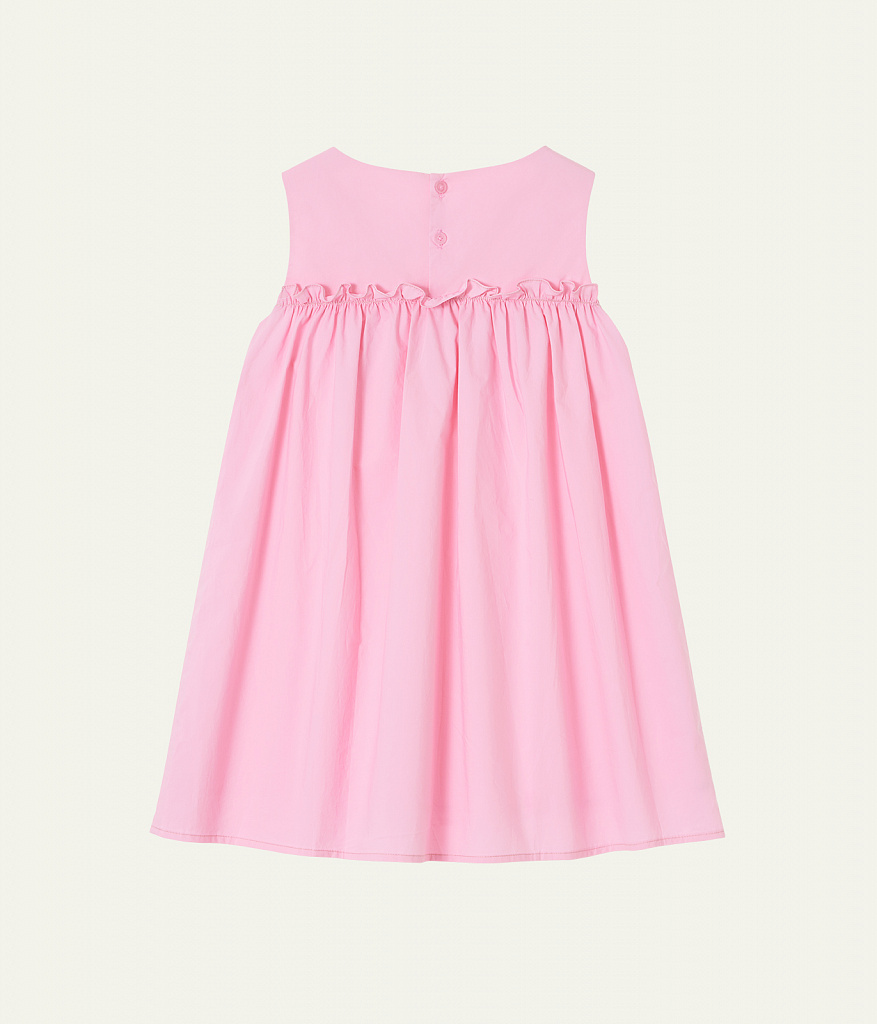 GIRLS poplin dress SS/Платье детское/SS24TKG095 розовый