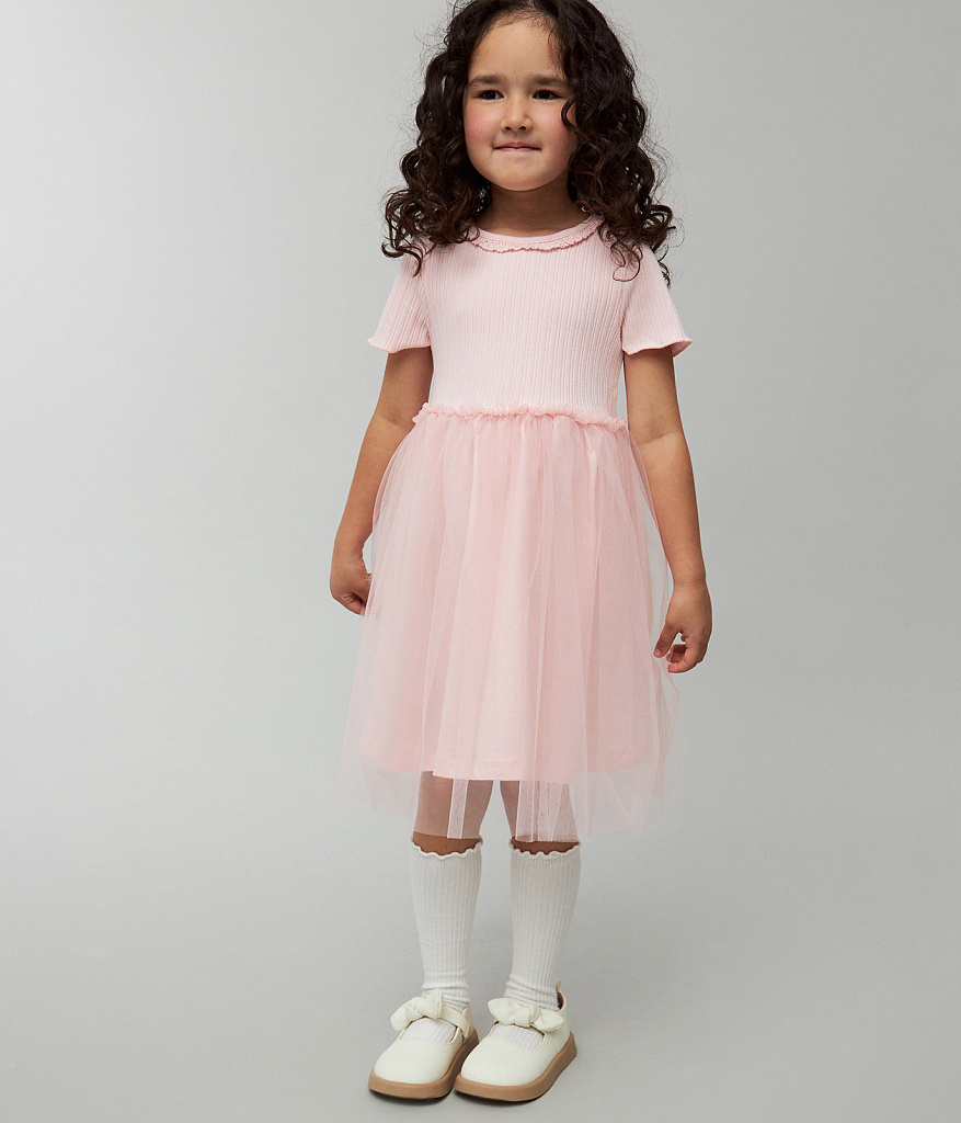 GIRLS Dress/ Платье детское/SS24TKG009 розовый