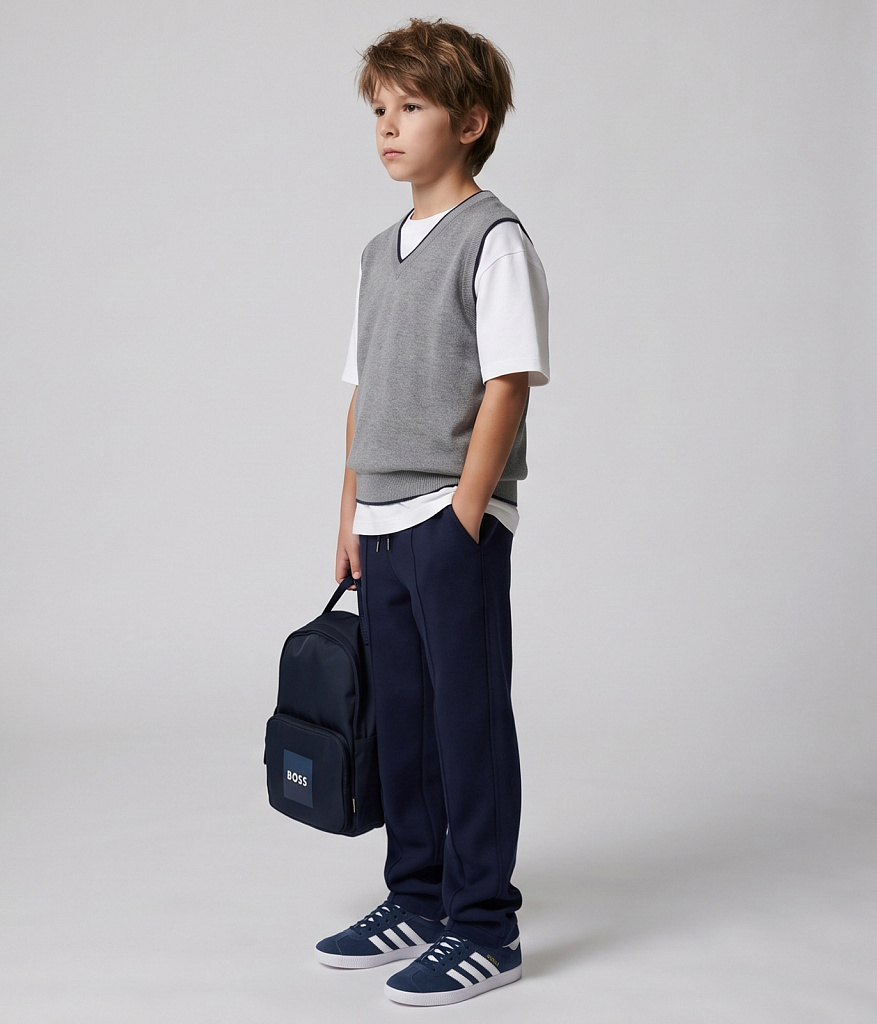 BOYS Vest/Жилет детский/AW25TKB007 серый