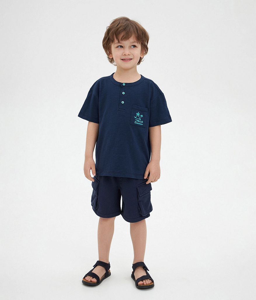 BOYS tee SS/Футболка детская к/р/SS24TKB033 синий