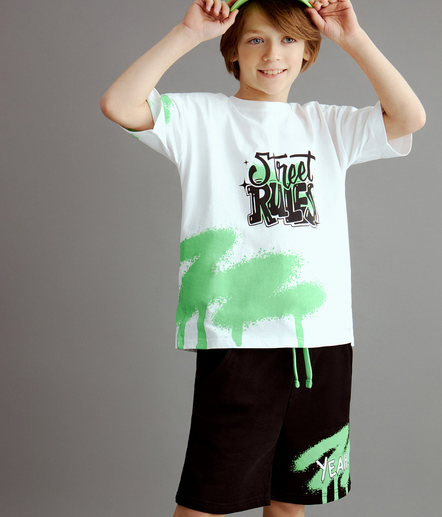 BOYS Tee SS Jersey/ Футболка детская к/р/SS24TKB060 белый
