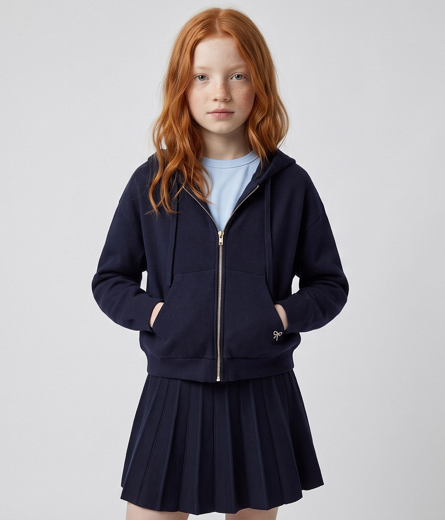 GIRLS Cardigan/Кардиган детский/AW25TKG020 синий