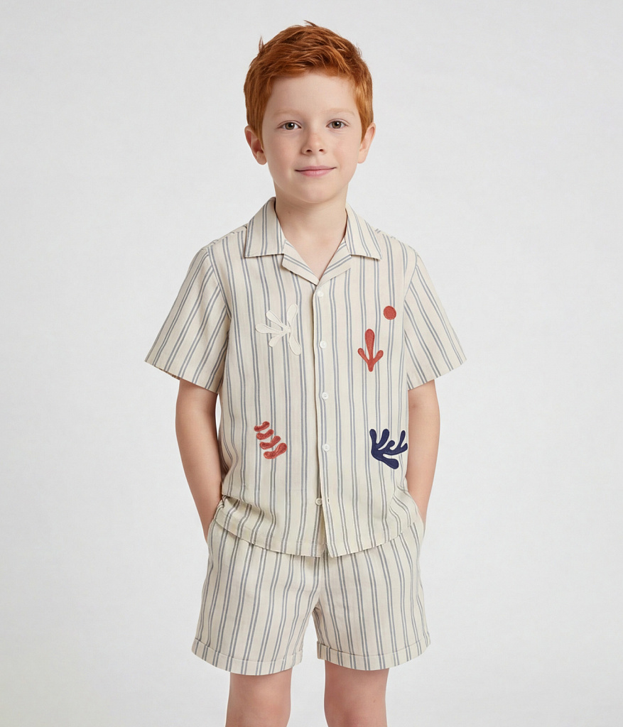 BOYS Shorts/Шорты детские/SS26TKB014 молочный