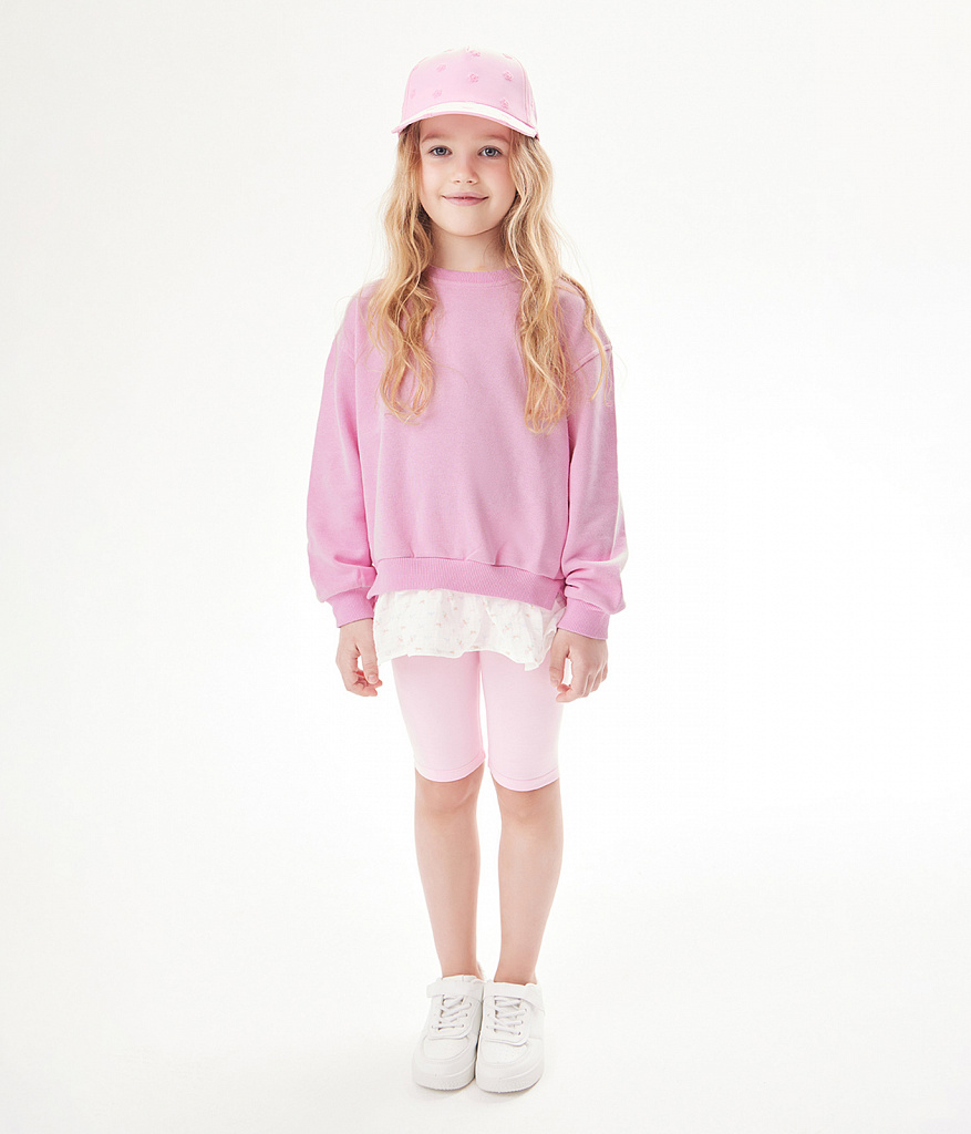 GIRLS Jumper sweat/ Джемпер детский/SS24TKG026 розовый