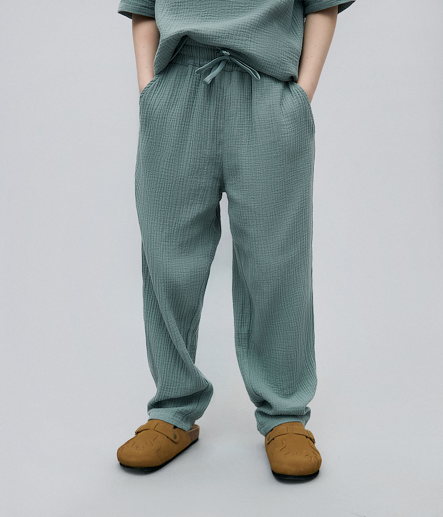 BOYS Pants/Брюки детские /SS25TKB006 зеленый