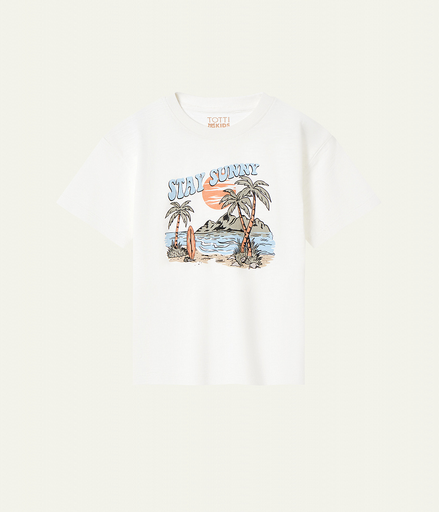 BOYS tee SS/Футболка детская к/р/SS24TKB028 молочный