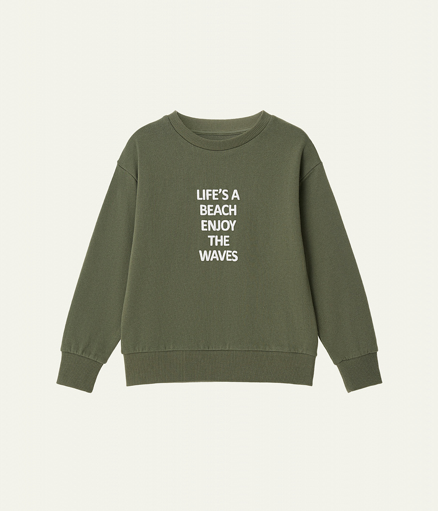 BOYS Jumper sweat/ Джемпер детский/SS24TKB021 оливковый