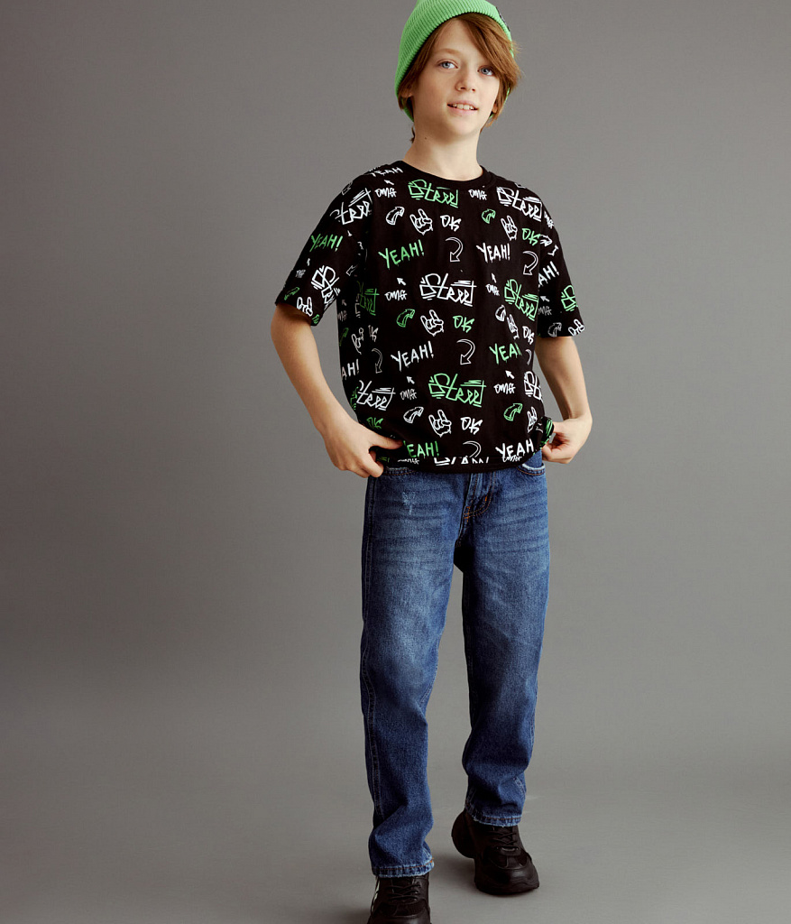 BOYS Tee SS Jersey/ Футболка детская к/р/SS24TKB061 черный