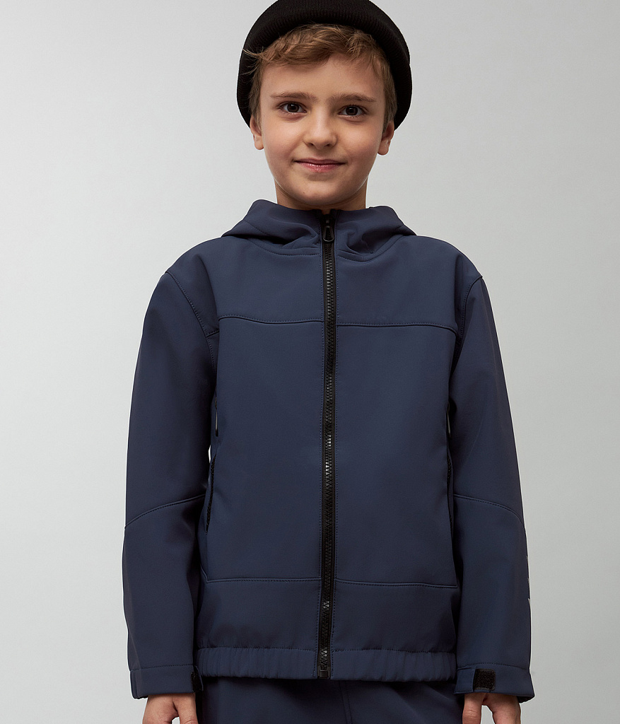 BOYS Jacket Softshell/ Куртка детская AW24TKB008 синий