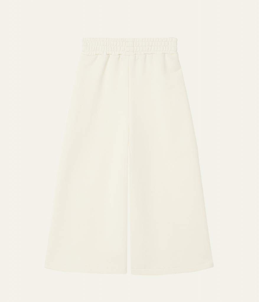 GIRLS Wide legs trousers sweat/ Брюки детские/SS24TKG032 молочный