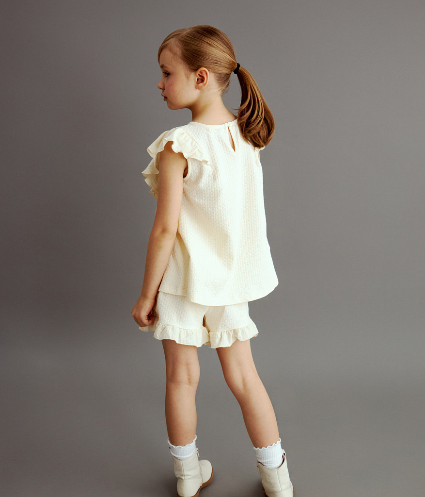 GIRLS Shorts/ Шорты детские/SS24TKG028 молочный
