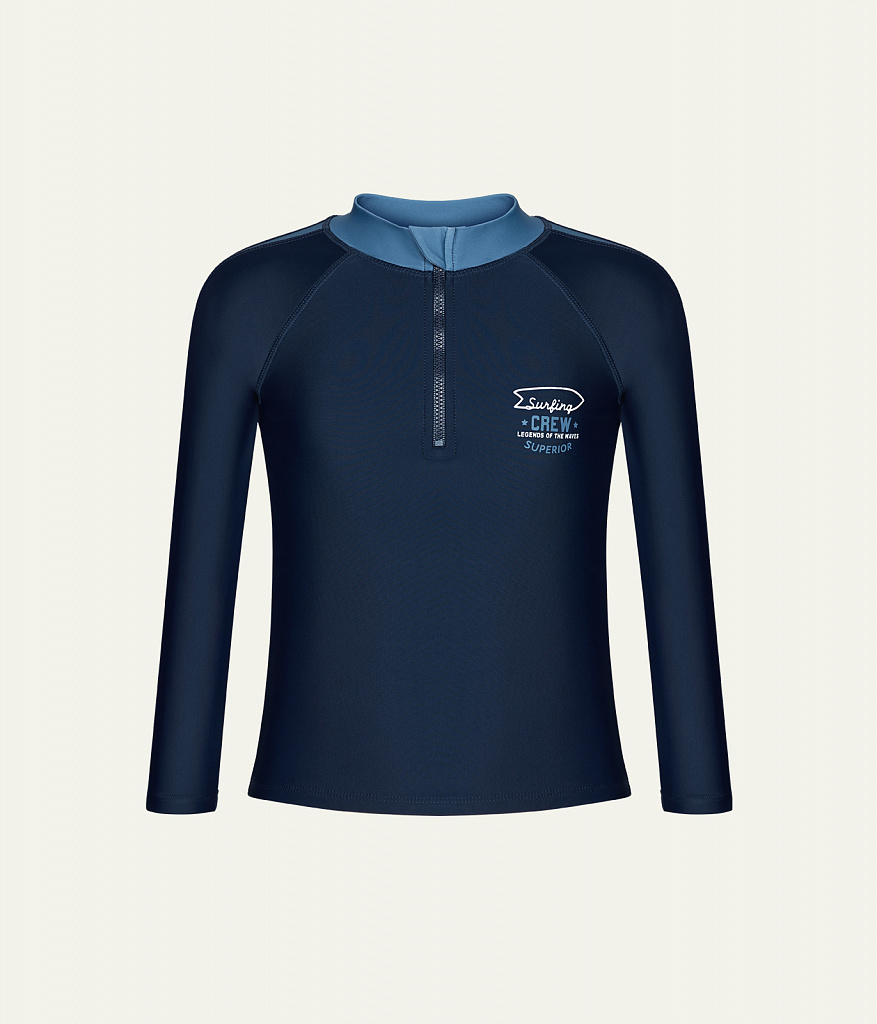 BOYS Swim tee LS/ Футболка для плавания детская/SS24TKB046 синий
