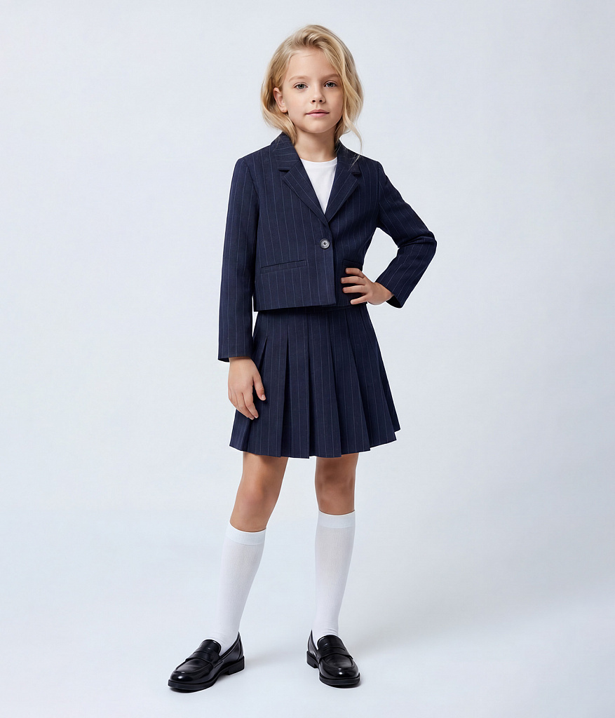 GIRLS School Jacket/ Жакет детский AW24TKG001 синий