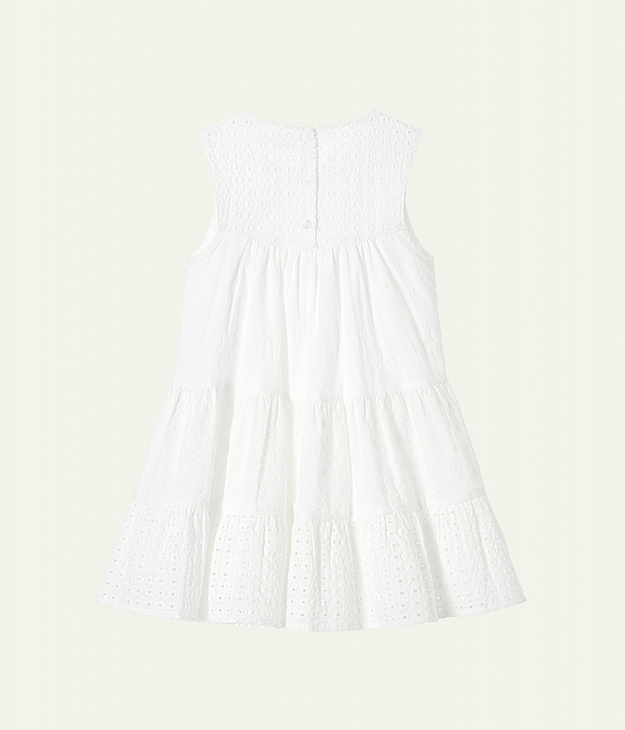 GIRLS Dress/ Платье детское/SS24TKG002 белый