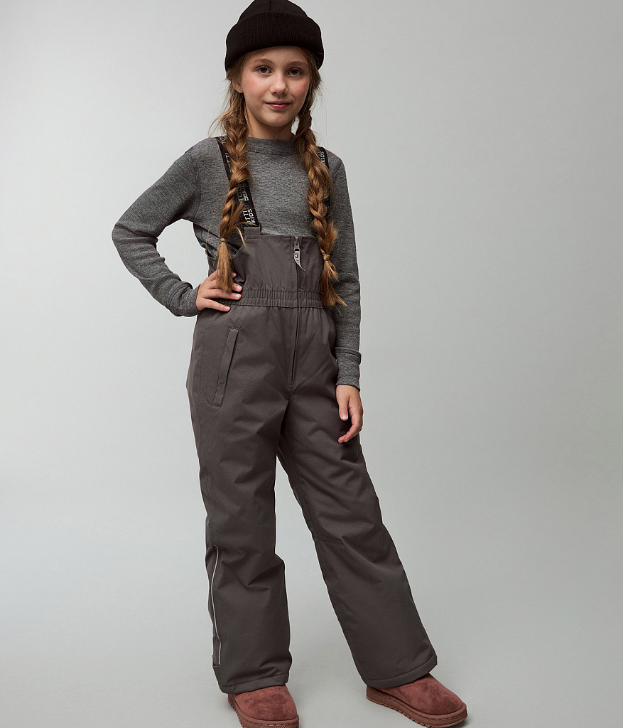 GIRLS Trousers/ Полукомбинезон детский/AW23TKG007 серый