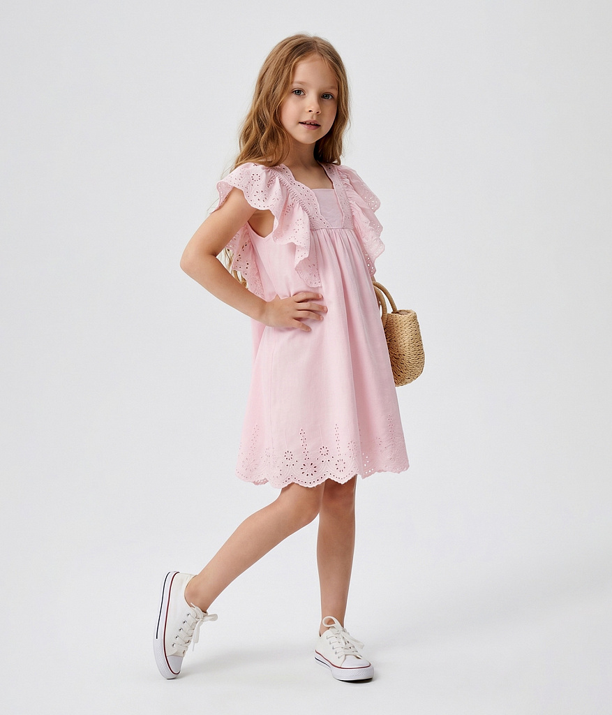 GIRLS Dress/ Платье детское/SS24TKG011 розовый