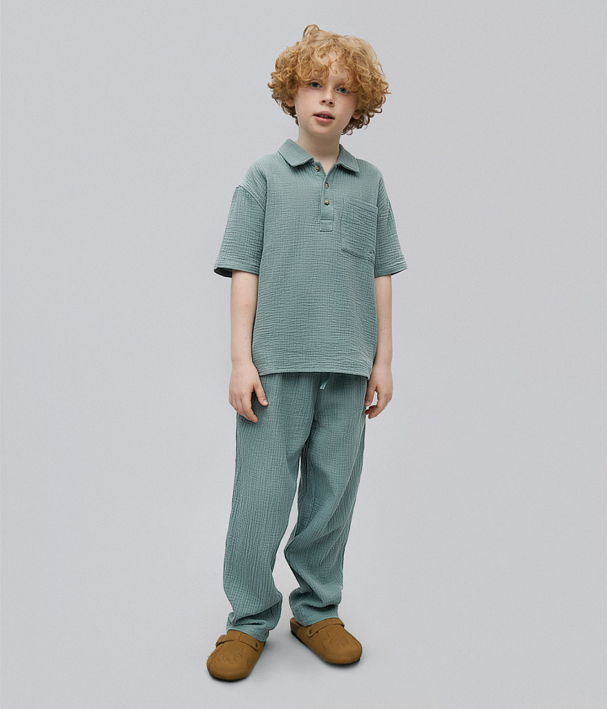 BOYS Pants/Брюки детские /SS25TKB006 зеленый