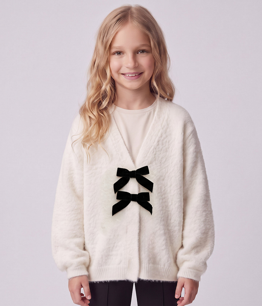 Кардиган детский/AW26TKG045 молочный
