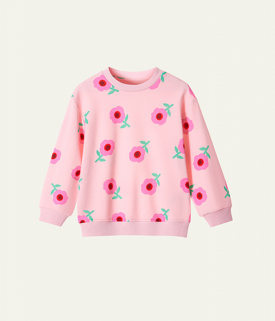 GIRLS Jumper sweat/ Джемпер детский/SS24TKG039 розовый