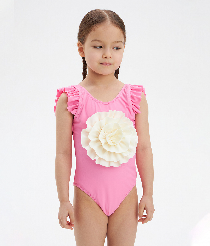 GIRLS Bow swimsuit/ Купальник детский/SS24TKG046 розовый