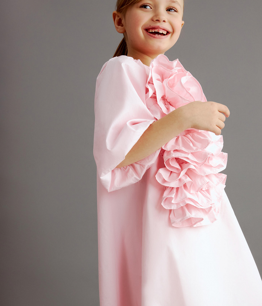 GIRLS poplin dress SS/Платье детское/SS24TKG055 розовый