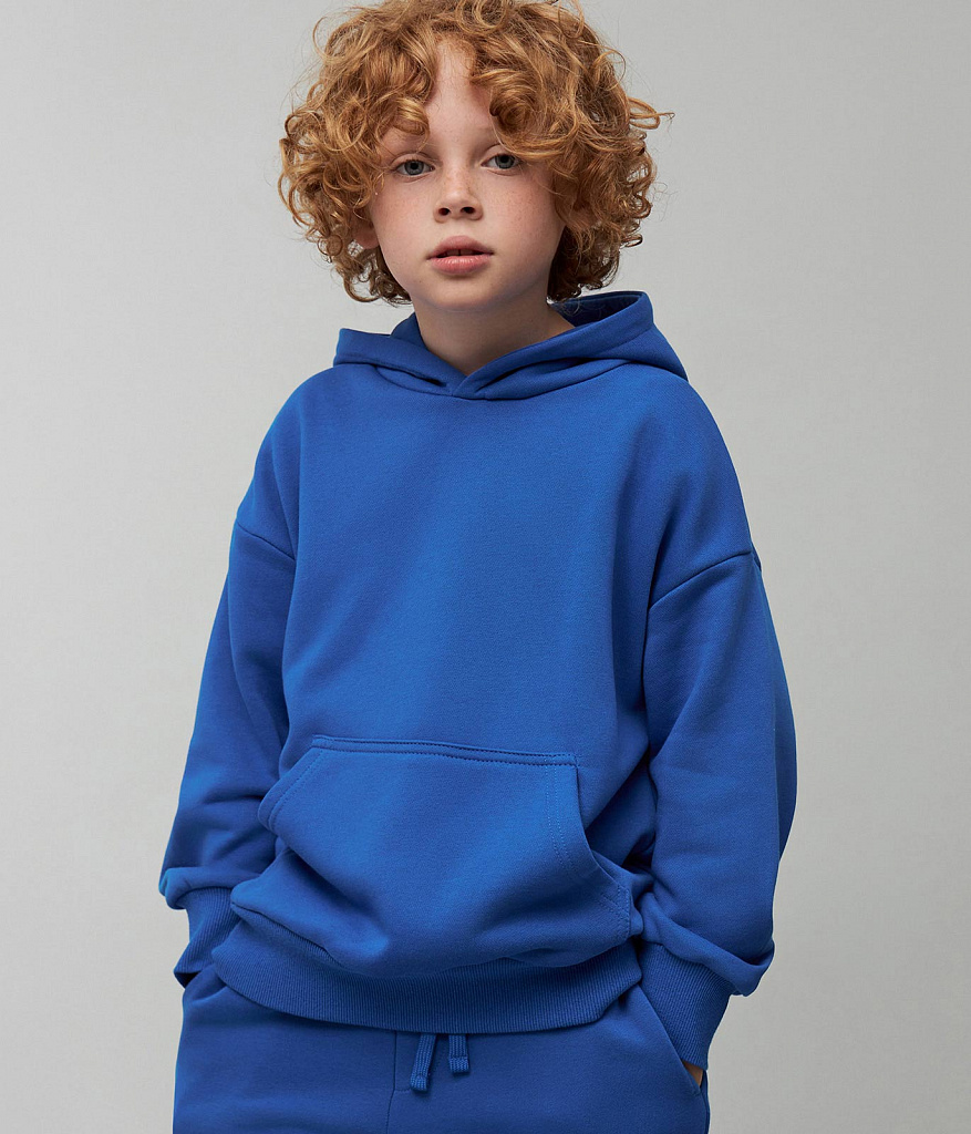 BOYS Set hoody and joggers sweat/ К-т джемпер и брюки детский/SS24TKB040 синий