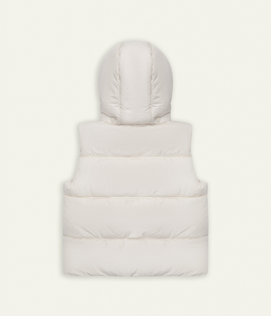 GIRLS Padded vest/Детский утепленный жилет /SS25TKG002  молочный