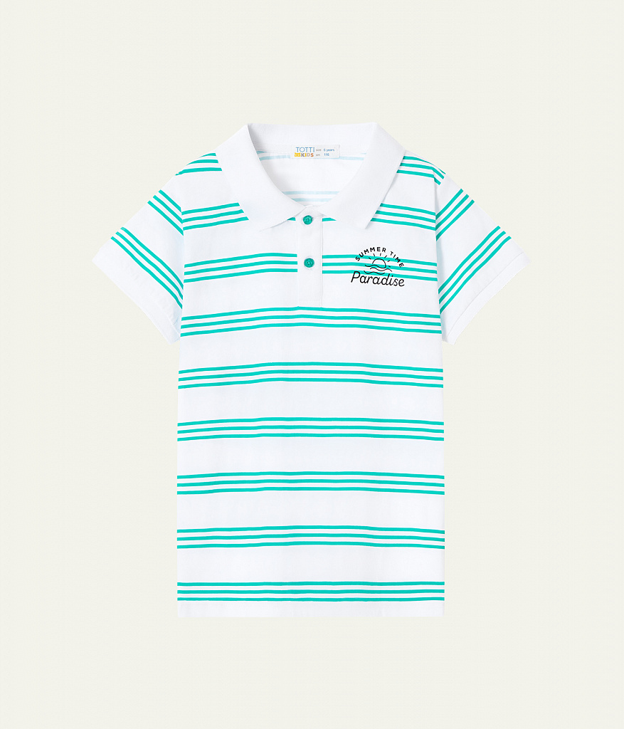 BOYS Polo SS Jersey/ Футболка детская к/р/SS24TKB059 белый