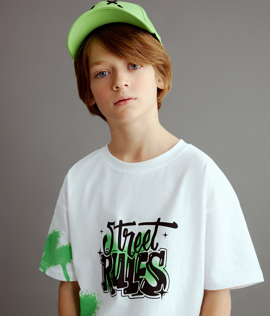 BOYS Tee SS Jersey/ Футболка детская к/р/SS24TKB060 белый