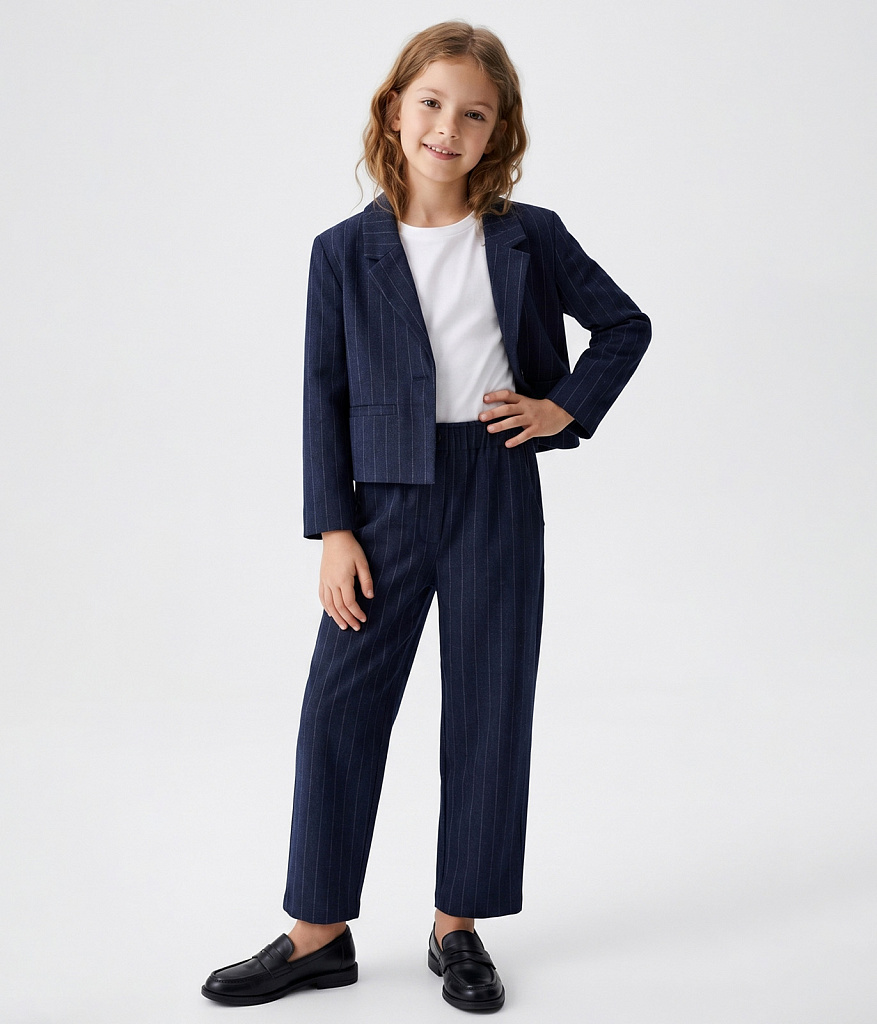 GIRLS School Trousers/ Брюки детские AW24TKG002 синий