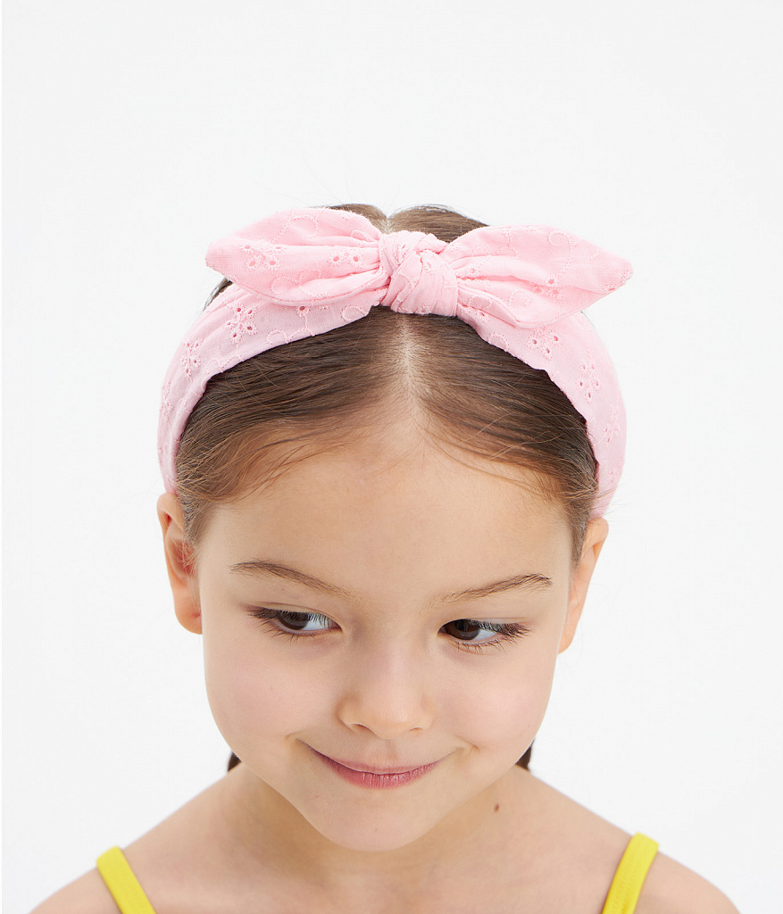 GIRLS head band/Ободок для волос детский/SS24TKG099 розовый
