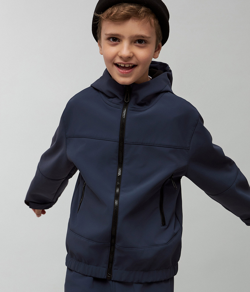 BOYS Jacket Softshell/ Куртка детская AW24TKB008 синий