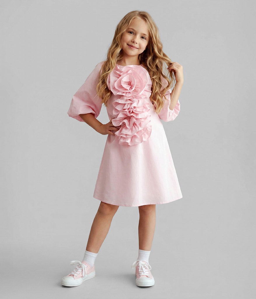 GIRLS poplin dress SS/Платье детское/SS24TKG055