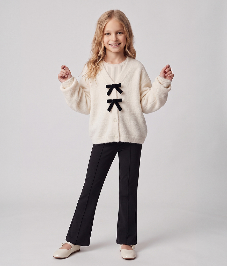 GIRLS Pants/Брюки детские/AW25TKG019 черный