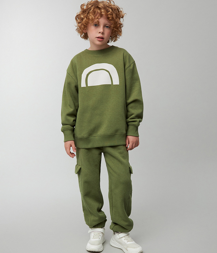 BOYS joggers sweat/Брюки детские/AW23TKB023 зеленый