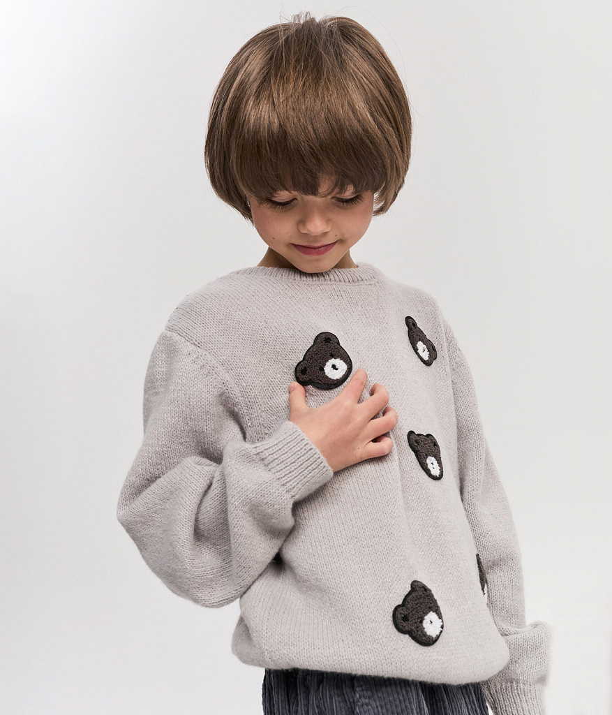 Джемпер детский/AW25TKB031 серый