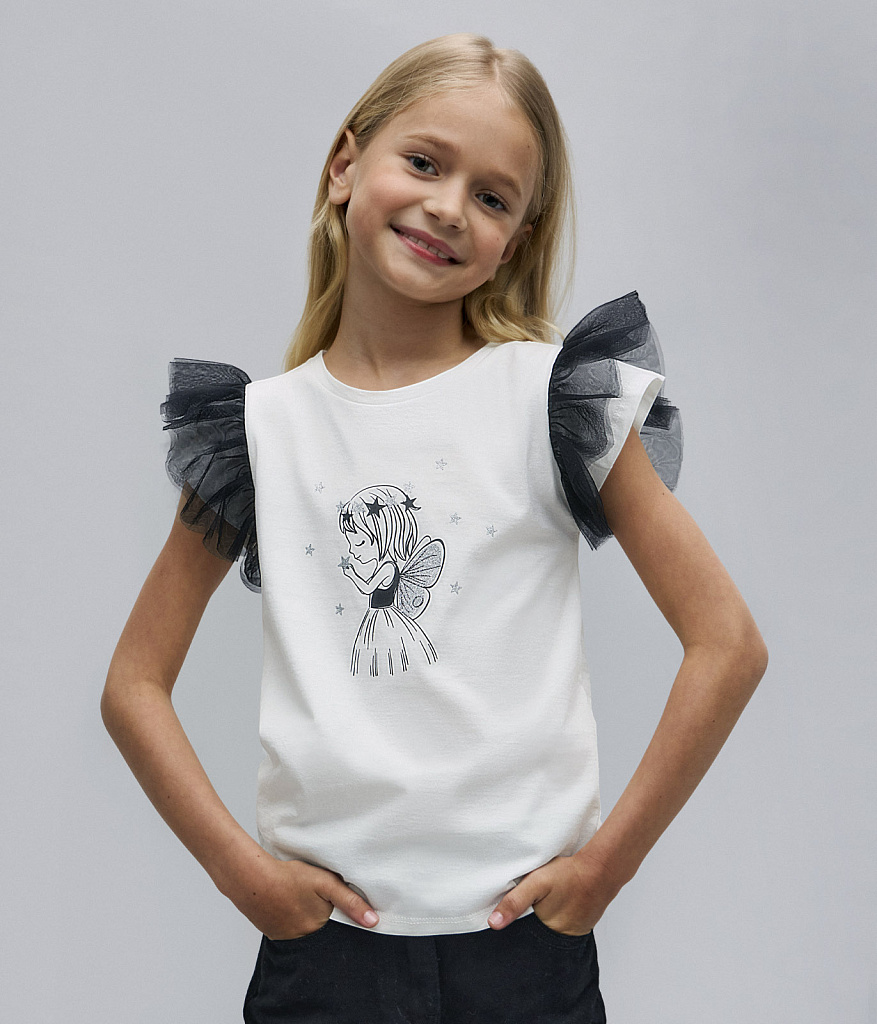 GIRLS Tee SS/ Футболка детская к/р/AW23TKG062 белый