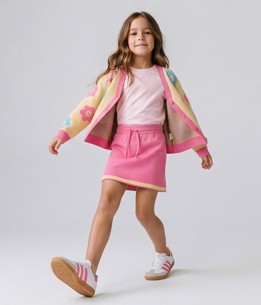 GIRLS Cardigan/Кардиган детский/SS26TKG005 желтый