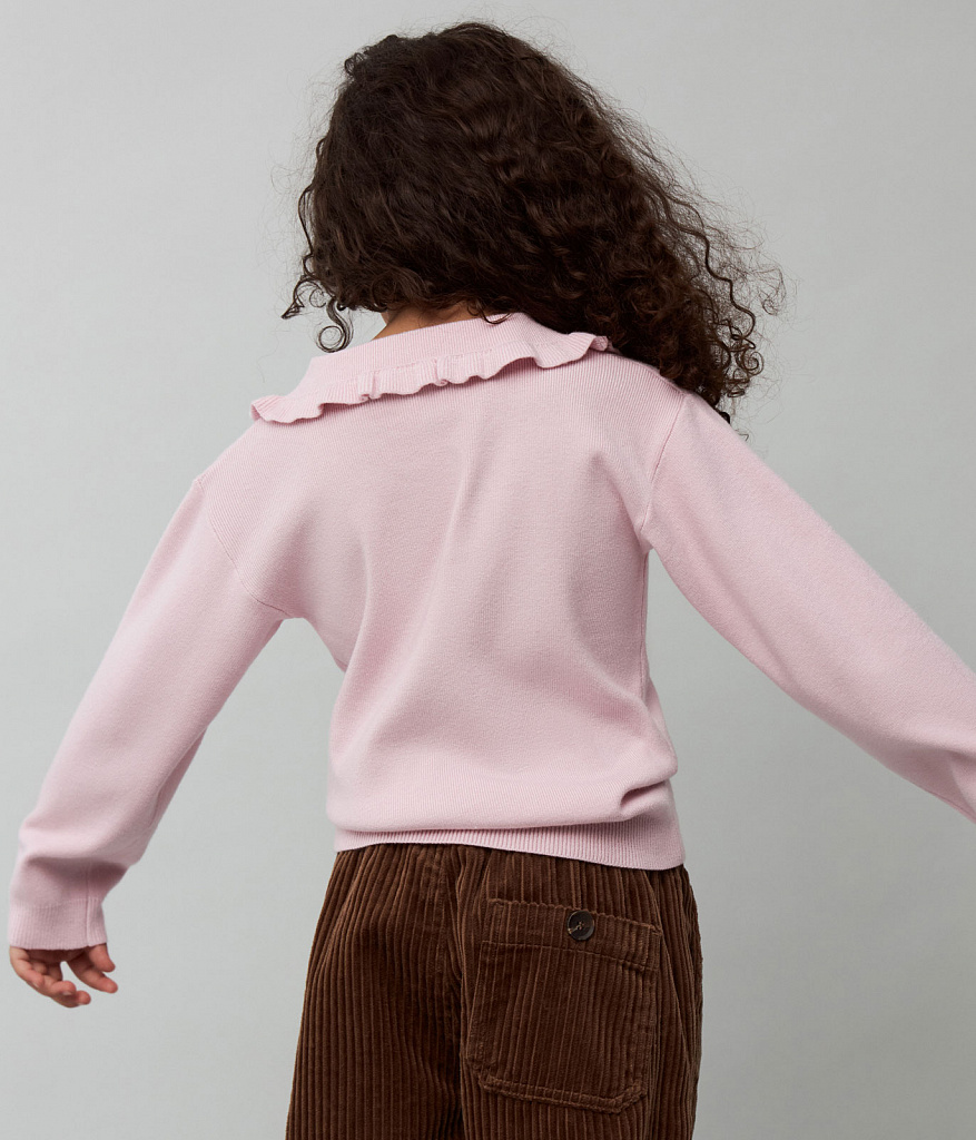 GIRLS jumper knitted/Джемпер детский/AW24TKG016 розовый