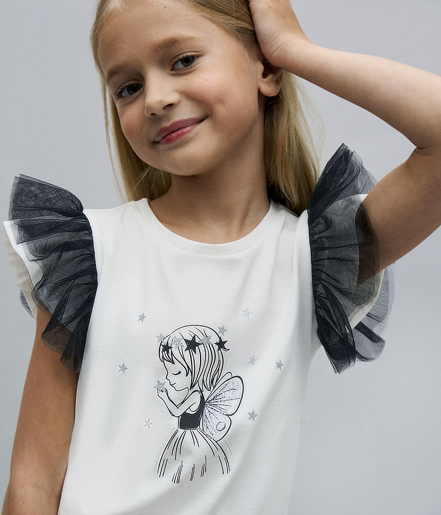 GIRLS Tee SS/ Футболка детская к/р/AW23TKG062 белый
