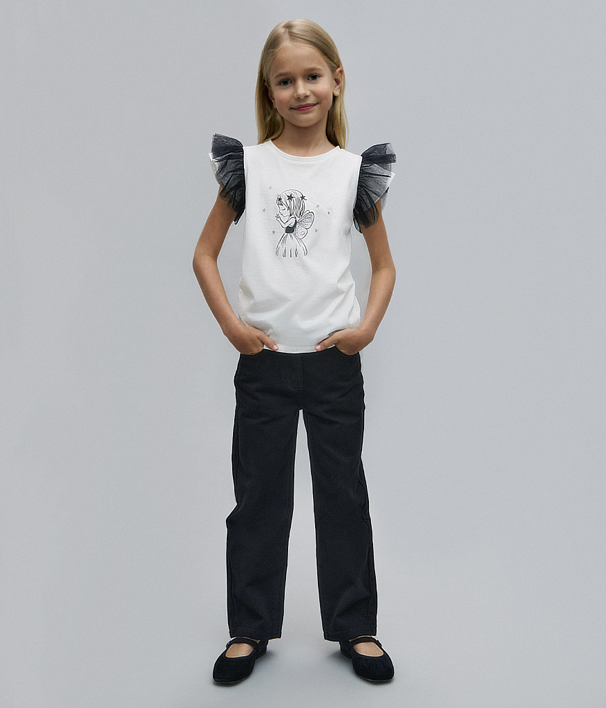 GIRLS Tee SS/ Футболка детская к/р/AW23TKG062 белый